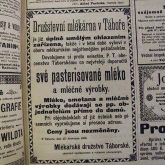 Kliknutím zvětšíte Inzerce v Českém Jihu 1906