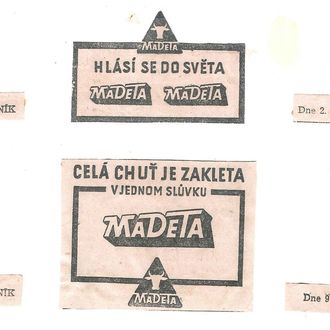 Kliknutím zvětšíte Historická loga ze 40. let minulého století 1/2