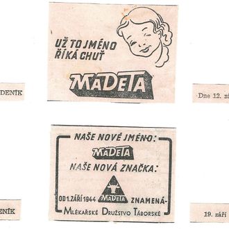 Kliknutím zvětšíte Historická loga ze 40. let minulého století 2/2